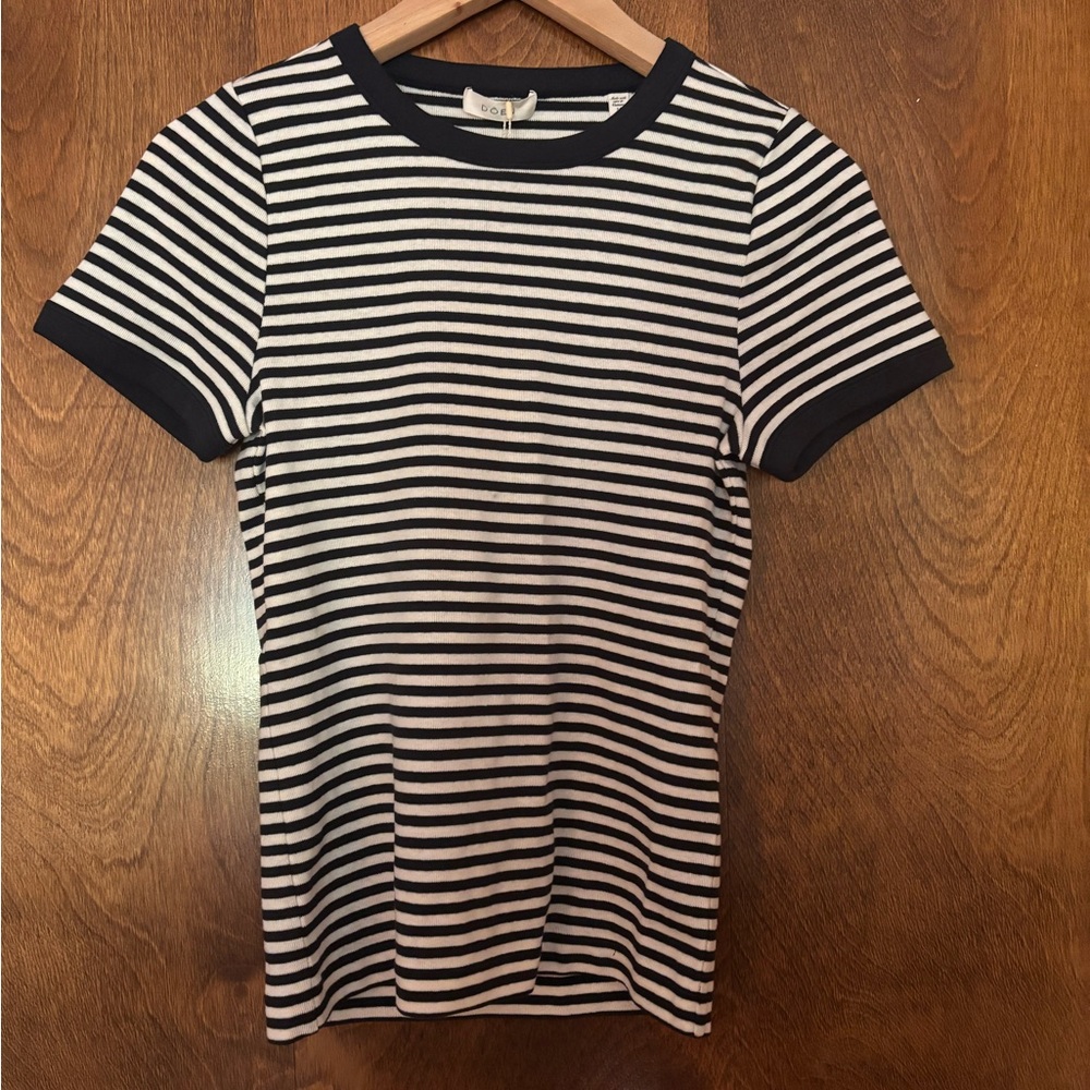 Navy and White Striped T-Shirt